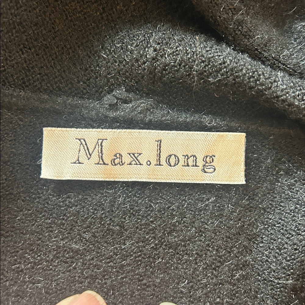 MAX.LONG Elegant Black Long Cardigan size one size - Picture 8 of 9